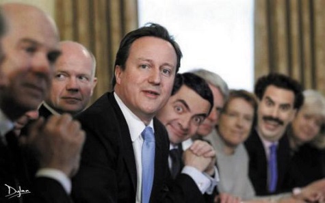 Cameron-cabinet-w-MrBean&Borat
