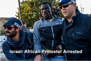 Israel-Afro-protester-arrested
